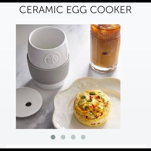 NEW Pampered Chef Ceramic Egg Cooker